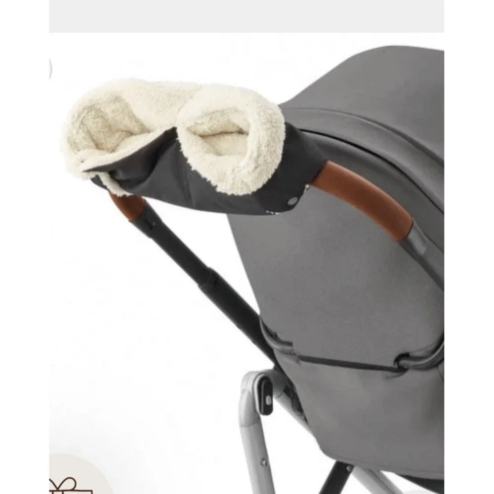 Maxi Cosi Baby Infant Stroller Gloves Hand Muff Black Sherpa‎